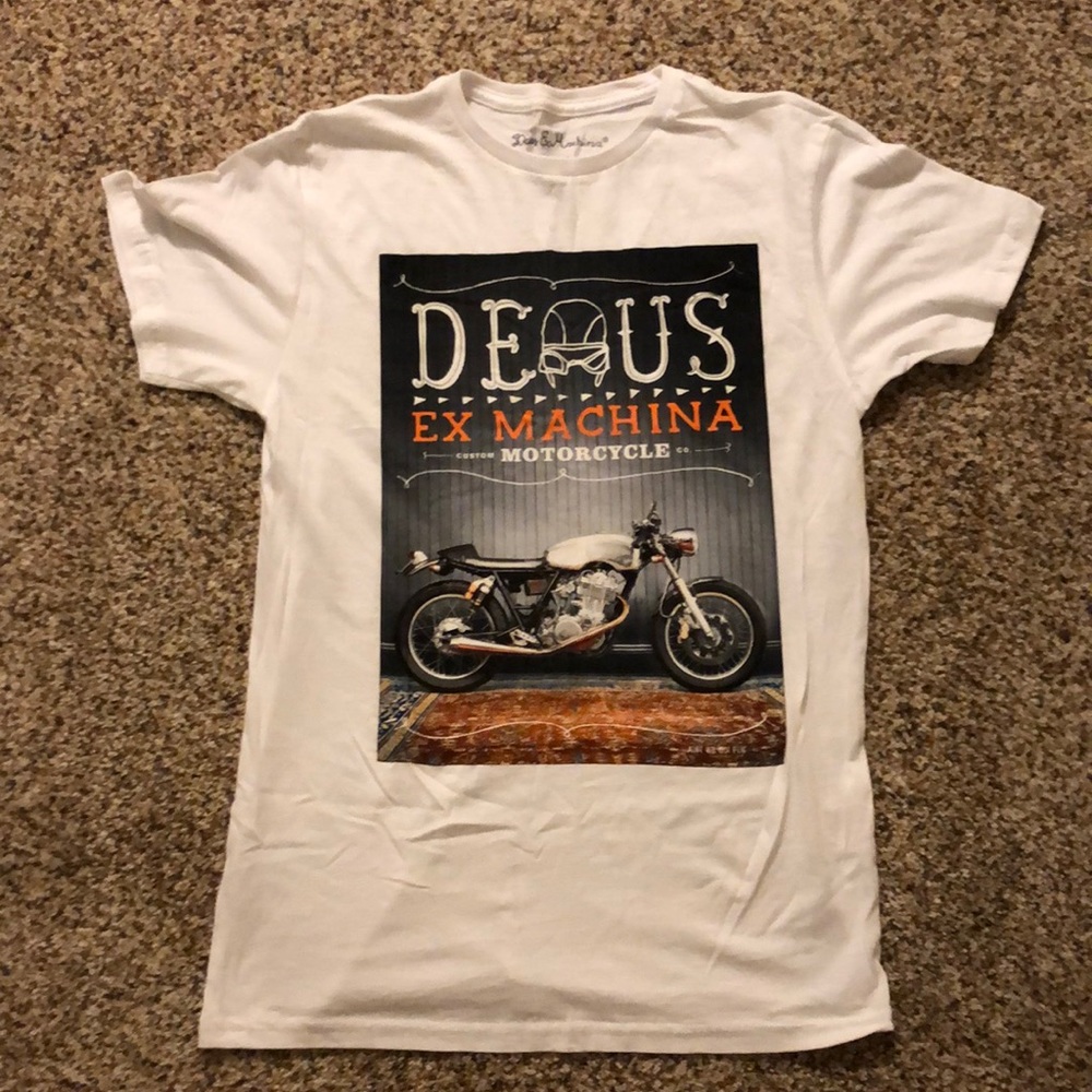 Mens M Deus Motorcycle Cafe Racer Tee